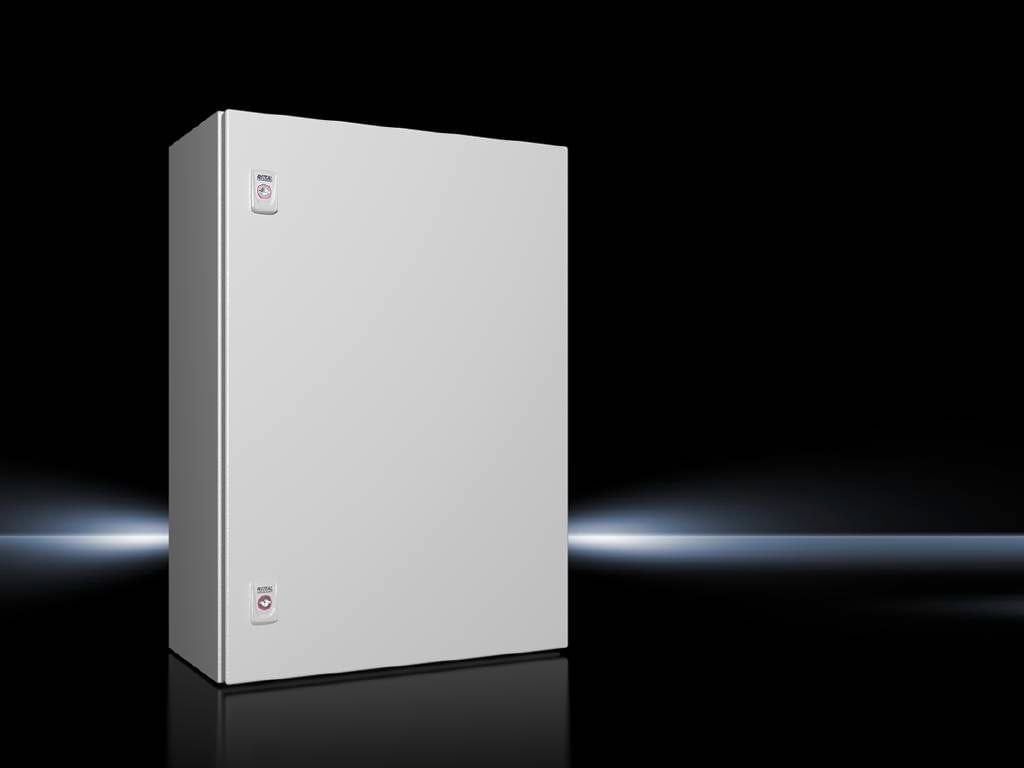 Rittal AX Obudowa kompaktowa 500x700x250 mm blacha stalowa z pł. mont. jednodrzwiowa 2 zamki dźwigienkowe 1057.000