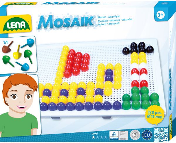 Lena LENA Mozaika Statek 120 el. 15mm - 35609
