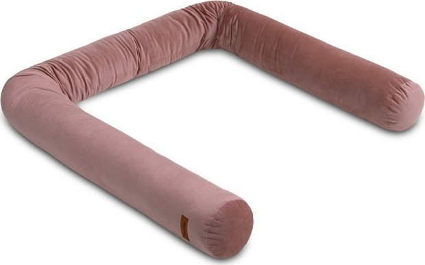 Sensillo OCHRANIACZ WAŁEK VELVET DO ŁÓŻECZKA BRUDNY RÓŻ
