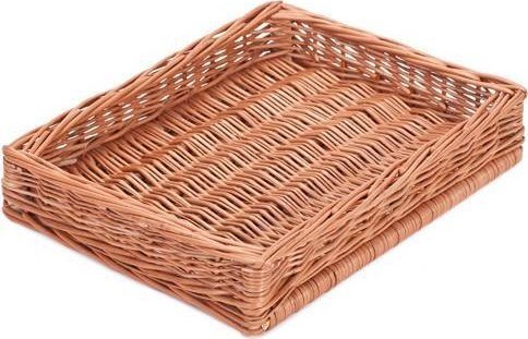 WickerPL Skrzynka wiklinowa w kolorze naturalnym 60x50 H12 cm