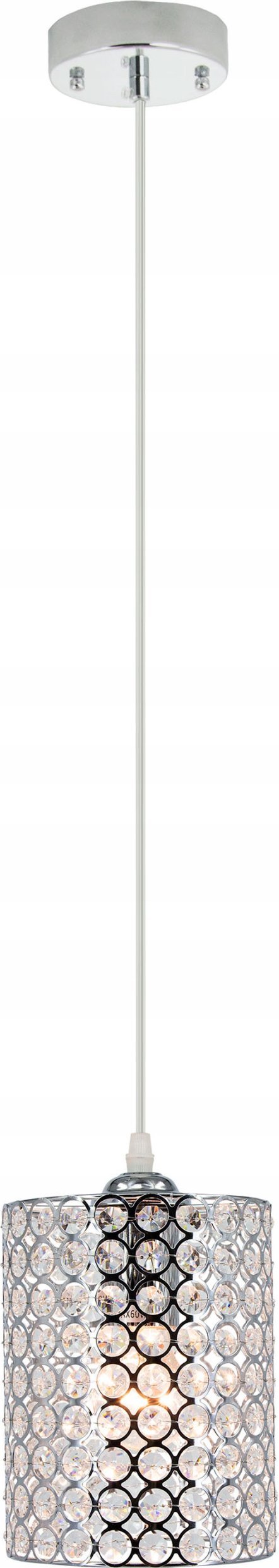 Lampa wisząca Mdeco Wisząca lampa sypialniana 5010/3 8C kryształowa chrom