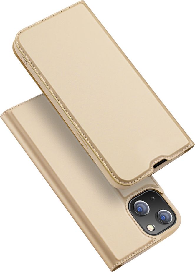 Dux Ducis Skin Pro kabura etui pokrowiec z klapką iPhone 13 mini złoty
