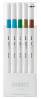 Emott fineliner 5 stk ass. Lille bord stander sæt 4
