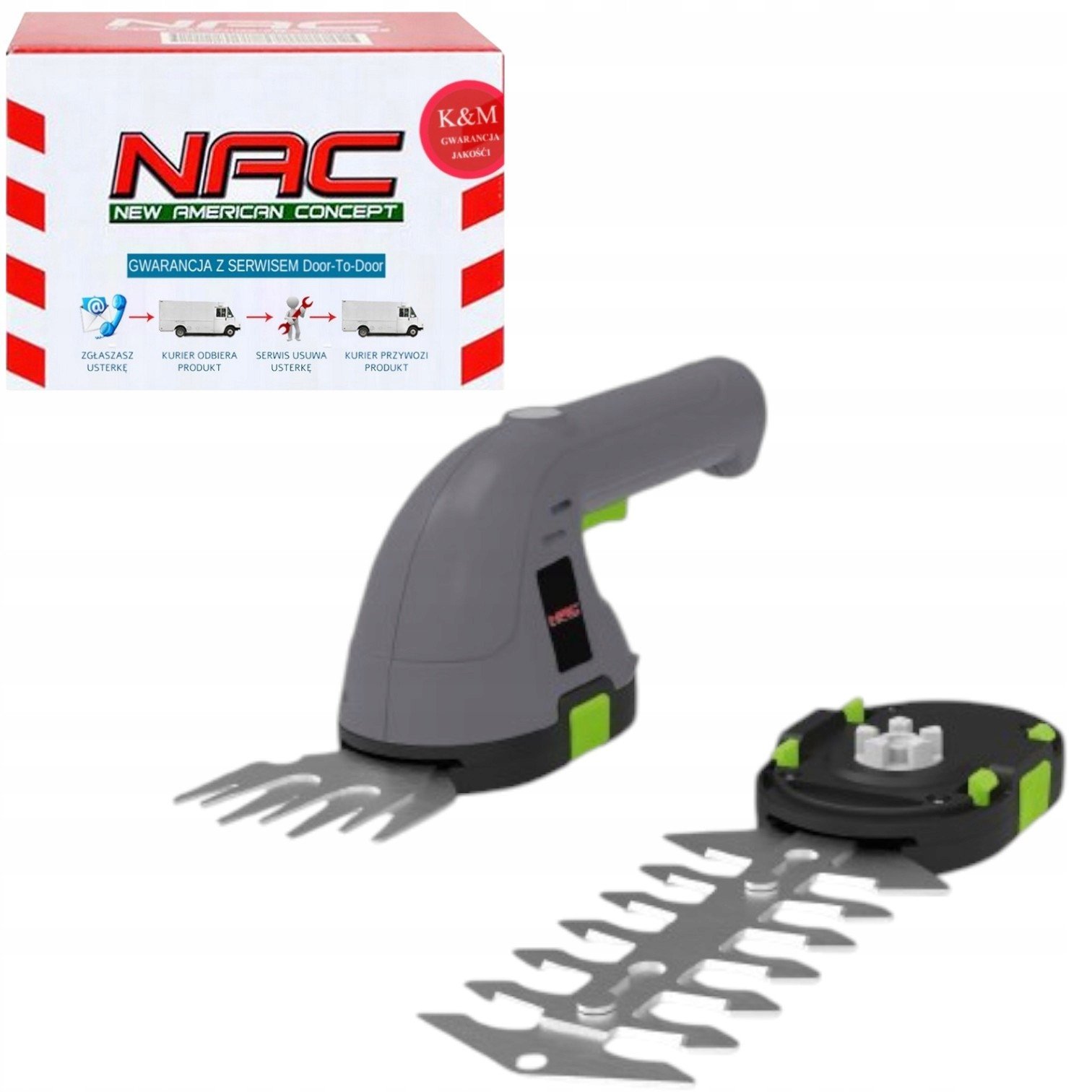 Nożyce do krzewów i trawy TA36-E-B15-JN NAC Akumulatorowe + Akumulator 1,5 Ah + Ładowarka