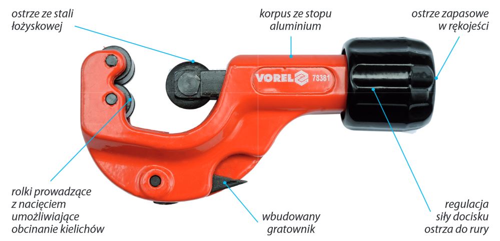 Vorel Obcinak do rur 3-32mm (78381)