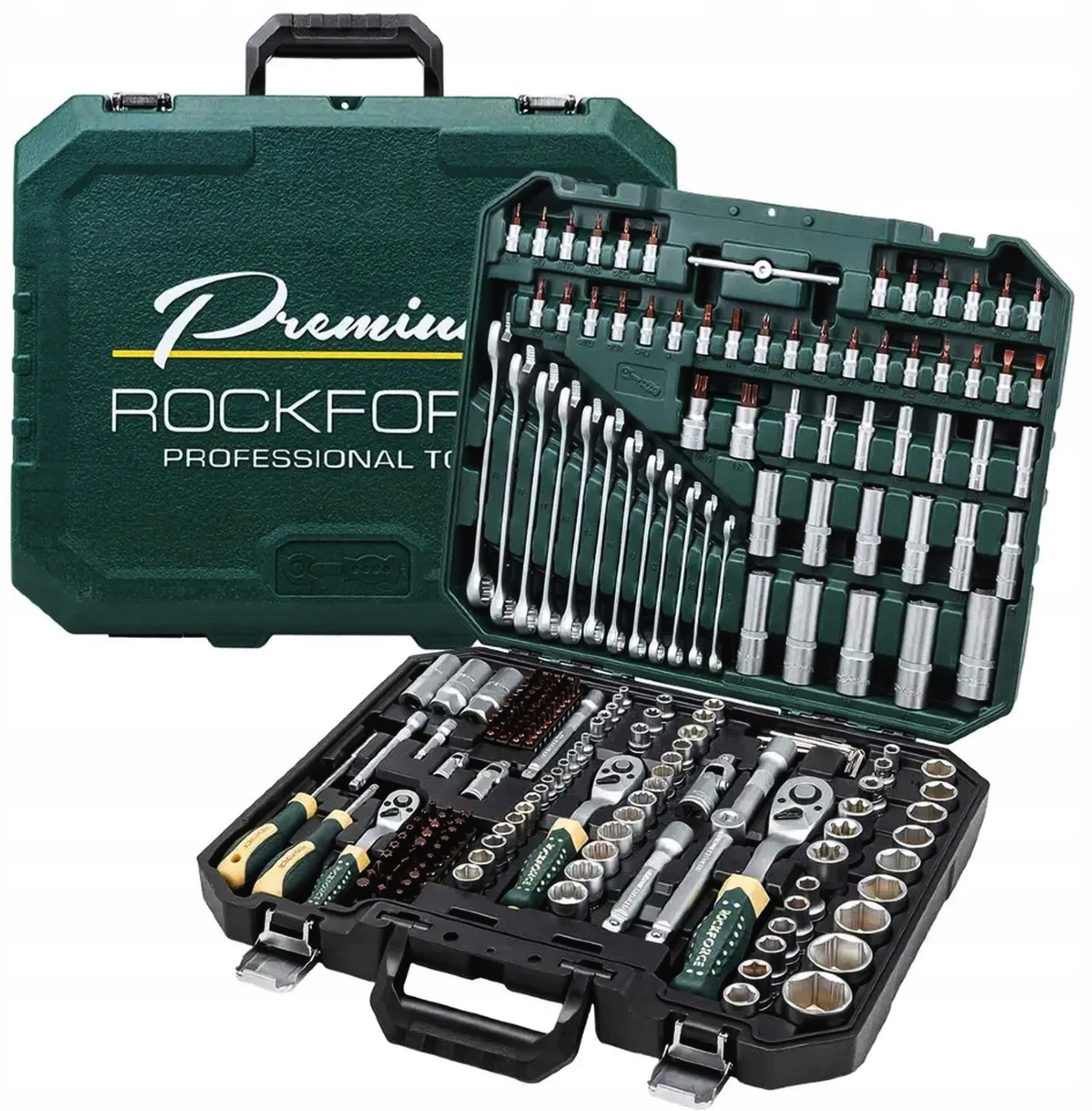 Zestaw narzędzi 216el. 1/4" 3/8" 1/2" Premium Xi-on Cr-V (4-32mm)