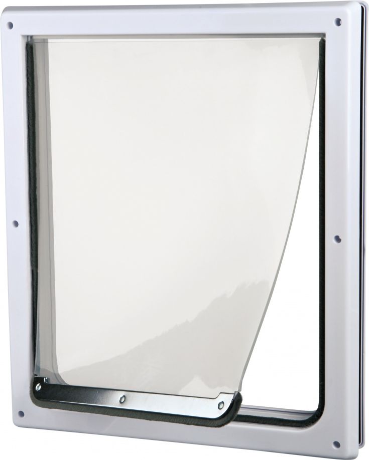 Trixie DRZWI WAHADŁOWE DLA PSÓW S-M 19-32mm (BIAŁE)