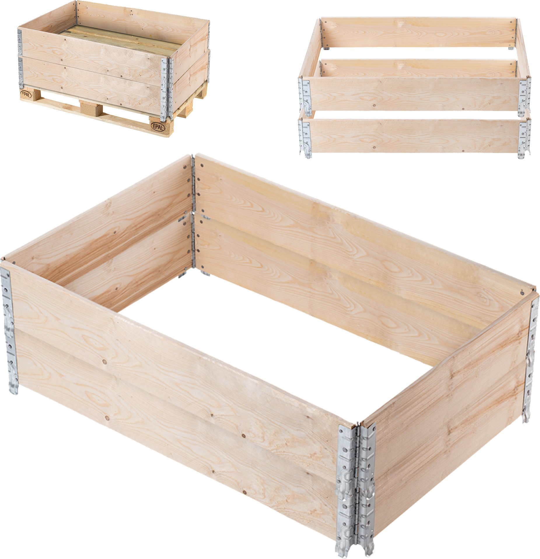 Kadax Nadstawka palet 1200x800x200 I gat. pak 2szt