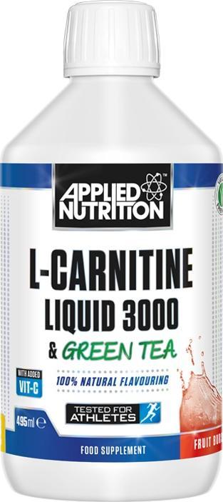 Applied Nutrition Applied Nutrition - L-Karnityna w Płynie 3000 & Zielona Herbata , Owoce, Płyn, 495 ml