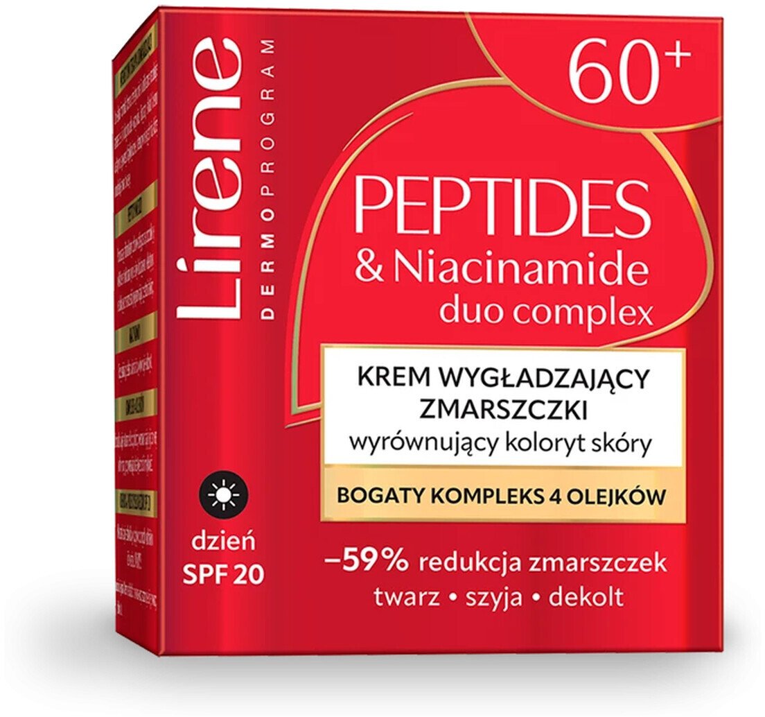 Lirene Krem wygładzający zmarszczki wyrównujący koloryt 60+ na dzień 50ml