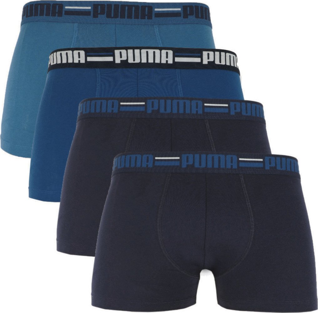 Puma Bokserki męskie Brand Elastic 4pak granatowy/niebieski 938197 02 L