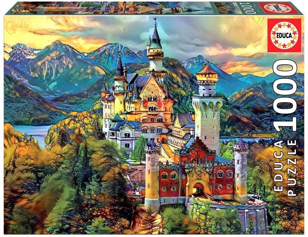 Puzzle 1000 Zamek Neuschwanstein, Niemcy G3