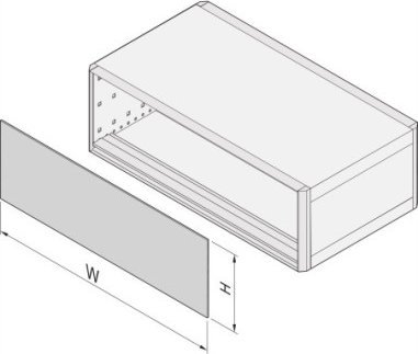 SCHROFF SCHROFF RatiopacPRO EMC Panel przedni, szczelinowy, ekranowany, 3 U, 42 U, 2,5 mm, Al, anodowany przód, przewodzący tył
