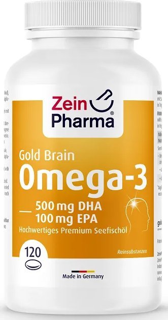 Zein Pharma Zein Pharma - Omega 3 Gold, Brain Edition, 120 kapsułek miękkich