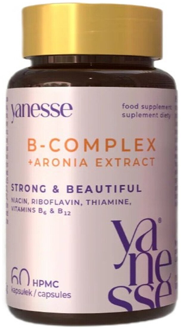 AronPharma Yanesse b complex kompleks witamin b z aronią suplement diety 60 kapsułek