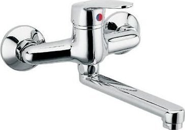 Bateria kuchenna Ferro Bateria zlewozmywakowa Smile ścienna, chrom