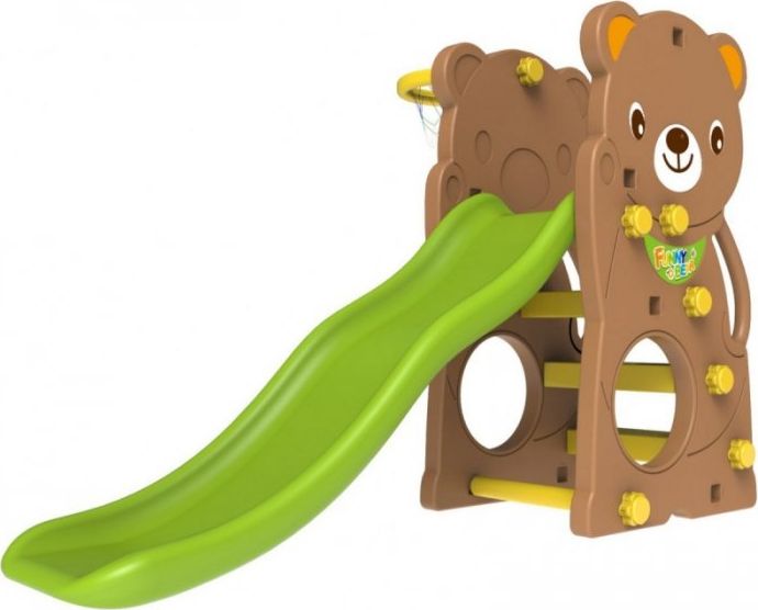 Joko Zjeżdżalnia ogrodowa z koszykówką, misiu