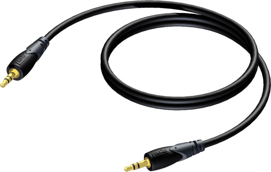 Kabel Procab Jack 3.5mm - Jack 3.5mm 1.5m czarny (CLA716/1.5)