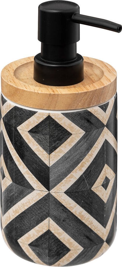 Dozownik do mydła 5five Dozownik do mydła HAPACHE, etniczny wzór, Ø 7,7 cm