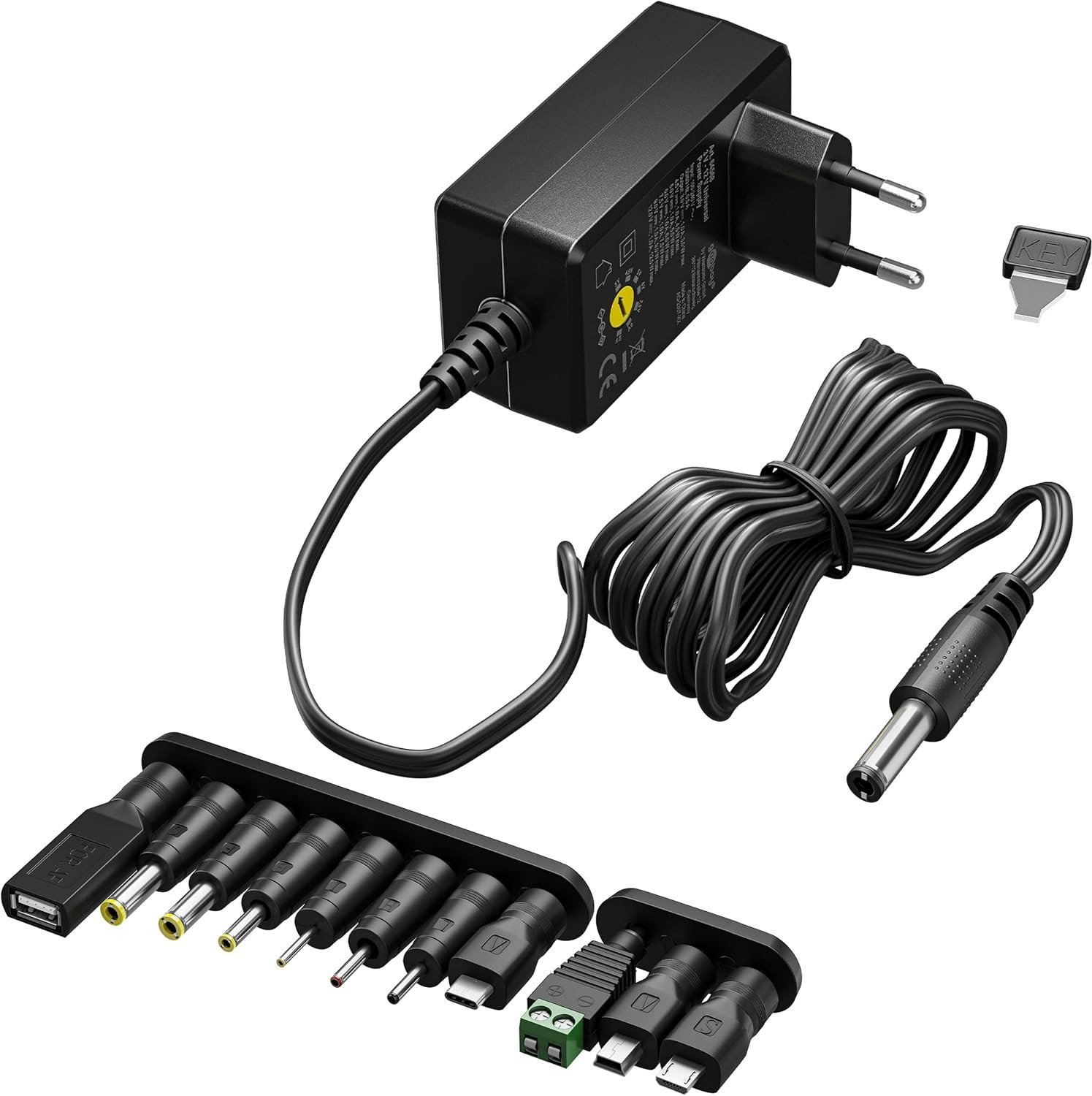Zasilacz Goobay Zasilacz uniwersalny 3V‑12V, maks. 18W 1,5A, 11 adapterów (64569)