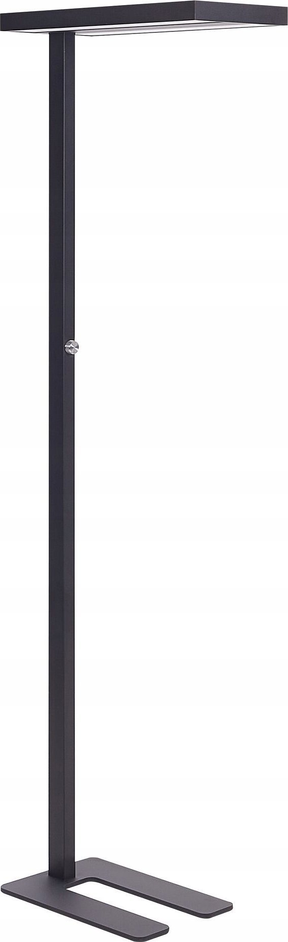 Lampa podłogowa Beliani Lampa podłogowa LED metalowa czarna TAURUS