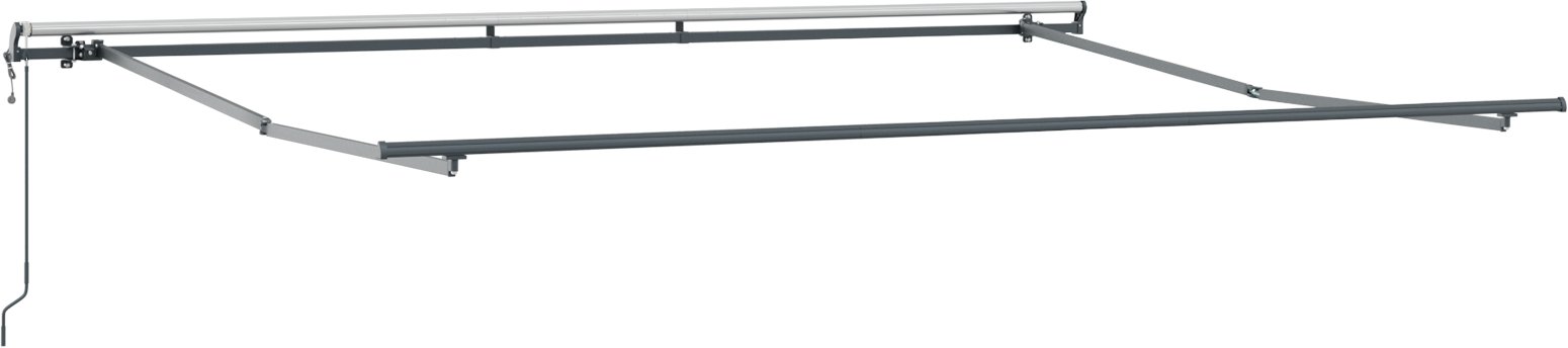 Automatyczna markiza chowana vidaXL Czarna 400x350 cm, Materiał zastępczy markizy vidaXL do ramy 4x3.5 m Czarny