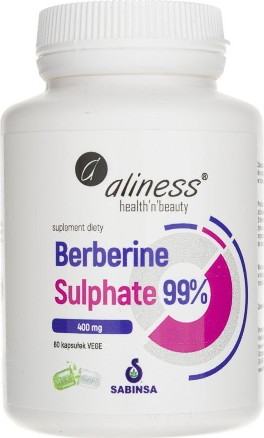 Aliness Aliness Berberine Sulphate 99% 400 mg - 60 kapsułek
