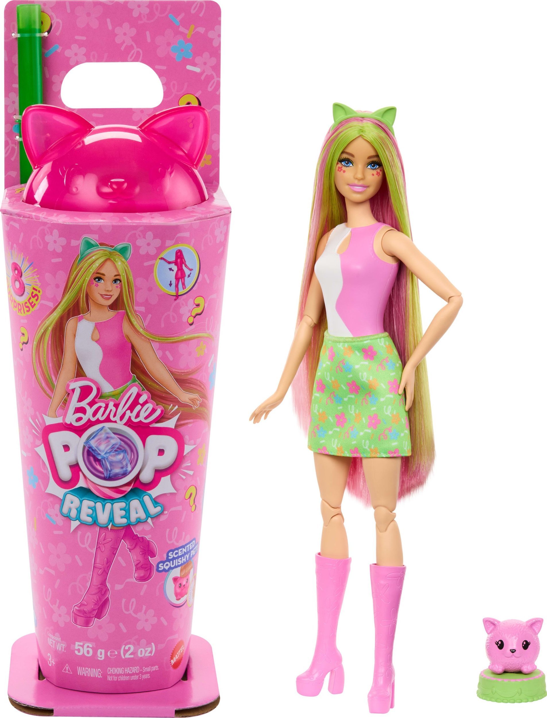 „Barbie POP Reveal Animal Party“ siurprizų rinkinys - kiškutė (JCN88)