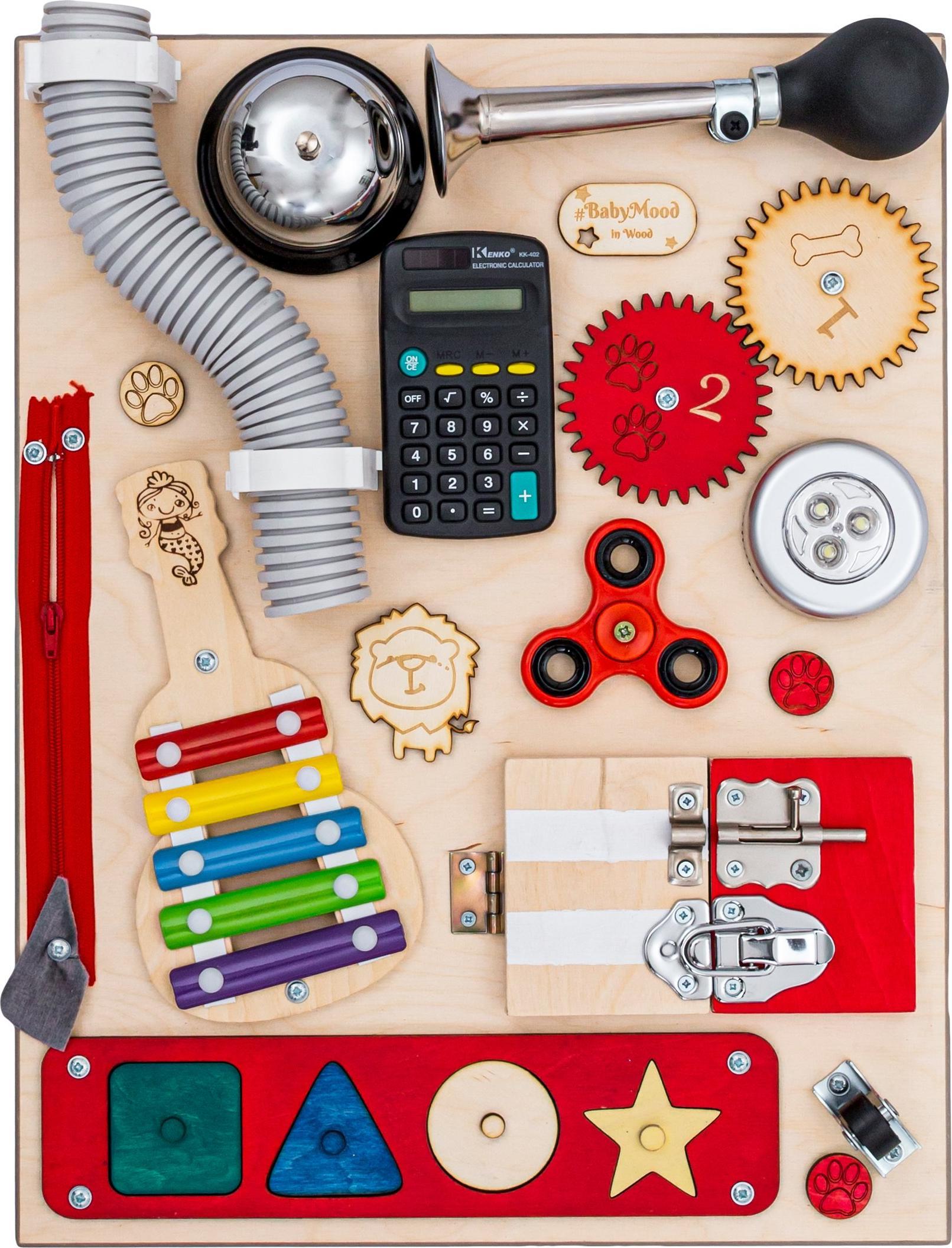 Tablica Sensoryczna Manipulacyjna 35x45cm Czerwona