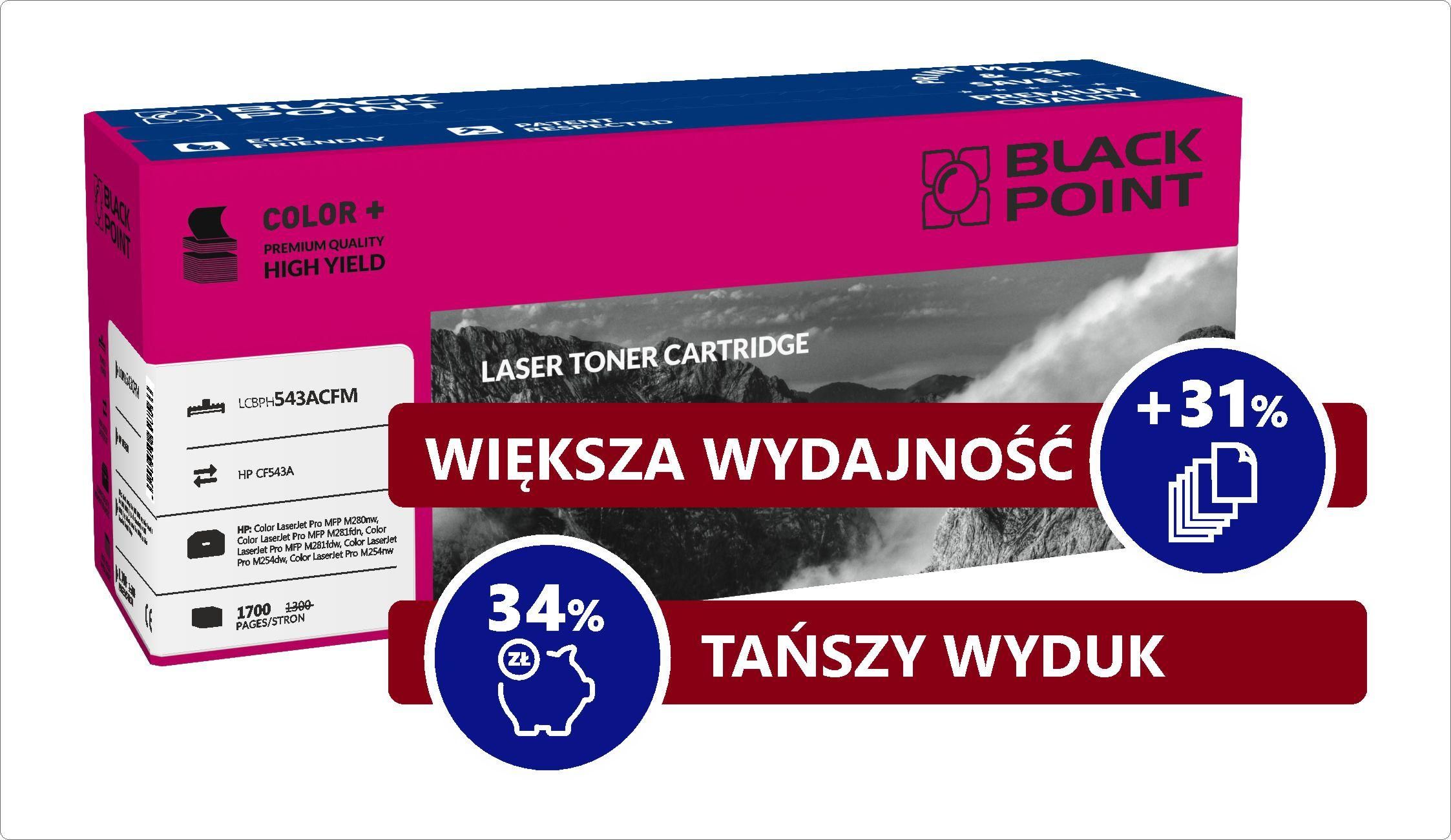 Toner Black Point LCBPH543ACFM Magenta Zamiennik CF543A (BLHCF543AM)