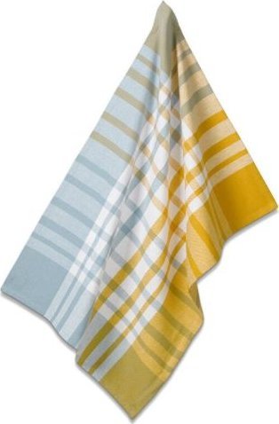 Kela Ściereczka kuchenna, 100% bawełna, 70 x 50 cm, żółto-błękitna, krata / Kela
