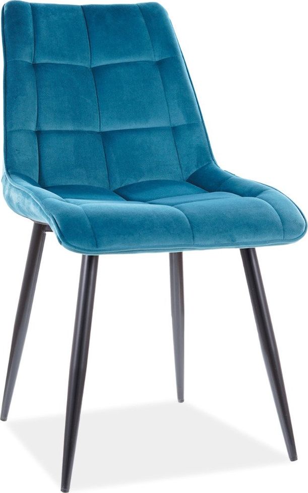 Signal Krzesło CHIC VELVET turkusowe