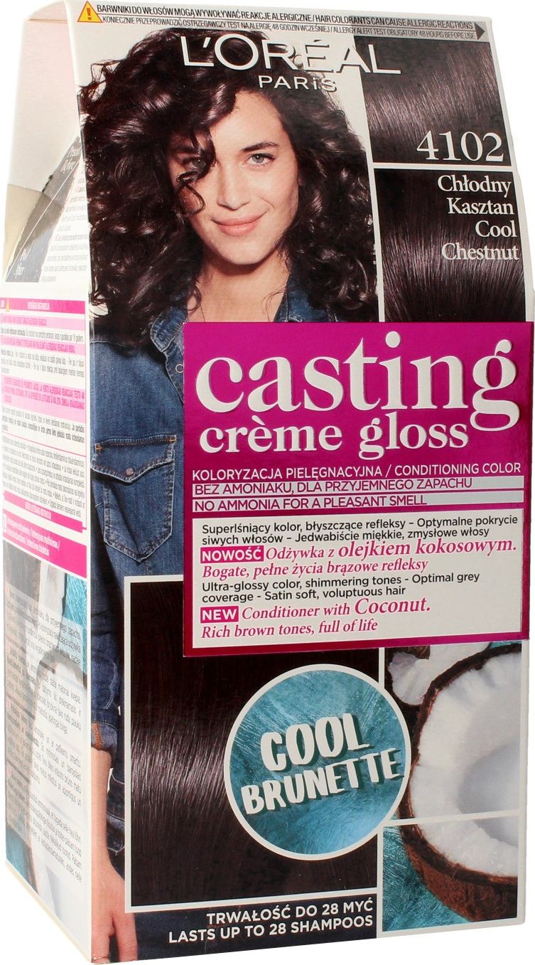 L’Oreal Paris Casting Creme Gloss farba 4102 chłodny kasztan
