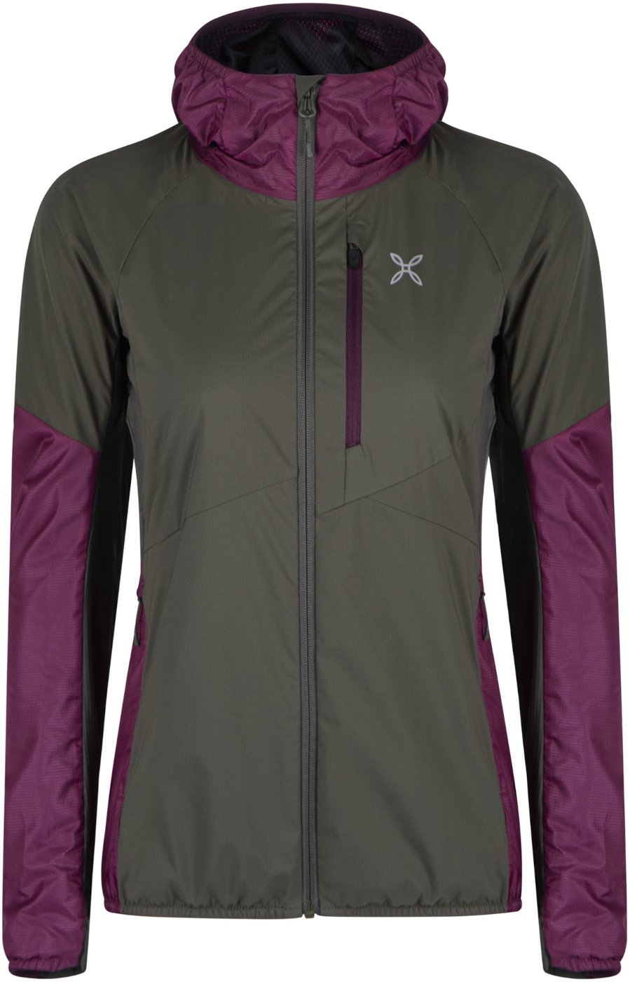 Kurtka skiturowa damska Montura Alpha Evo Jacket - sage green/wine red