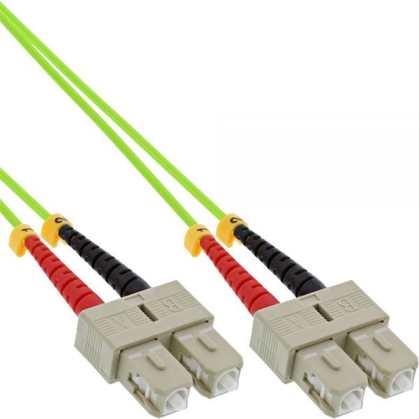 InLine Patchcord światłowodowy Duplex SC/SC, 50/125µm, OM5, 2m (83502Q)