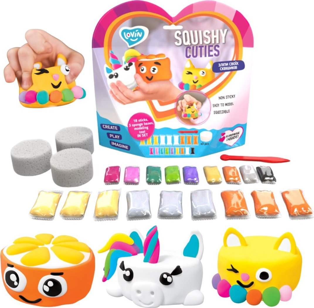 Zestaw z lekka ciastolina Squishy Cuties 70131