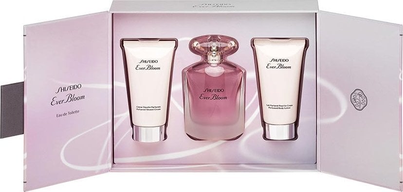 Shiseido Set Shiseido: Ever Bloom, Eau De Toilette, For Women, 50 ml + Ever Bloom, Hydrating, Body Lotion, 50 ml + Ever Bloom, Moisturizing, Shower Ge