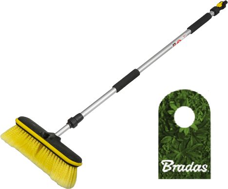 Bradas Szczotka do mycia samochodu teleskop 90-160cm zawór 6196