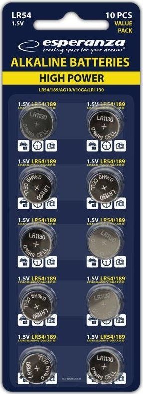 Esperanza Bateria LR54 10 szt.
