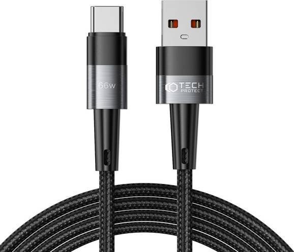 Kabel USB Tech-Protect USB-A - USB-C 2 m Czarny (THP2027)