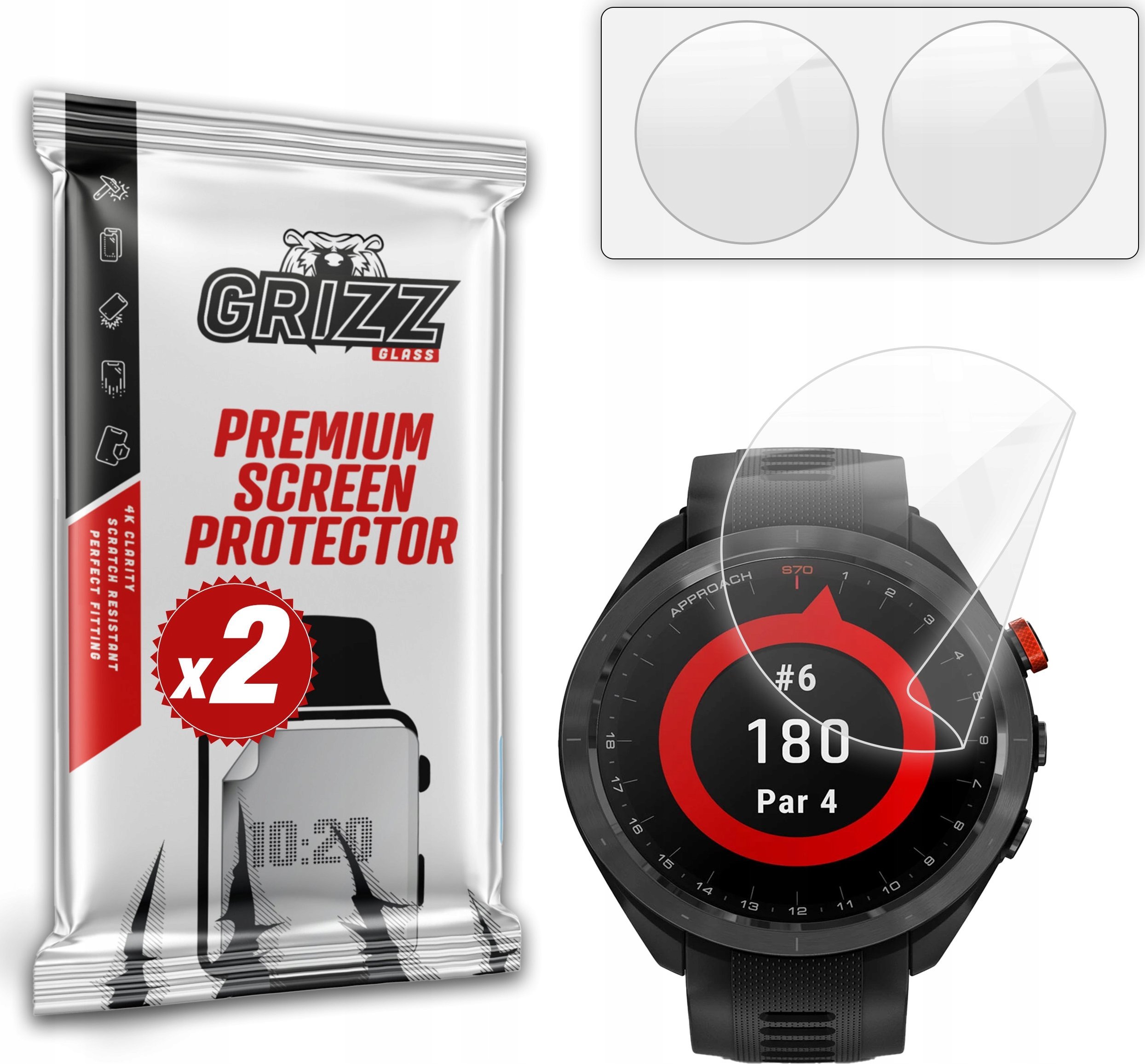 Folia ceramiczna GrizzGlass CeramicFilm do Garmin Approach S70 47mm