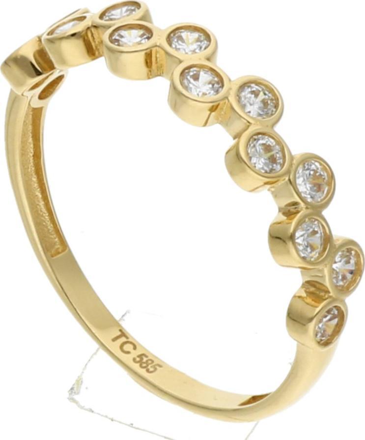 Rosanto Złoty pierścionek z cyrkoniami roz. 16 585 14k