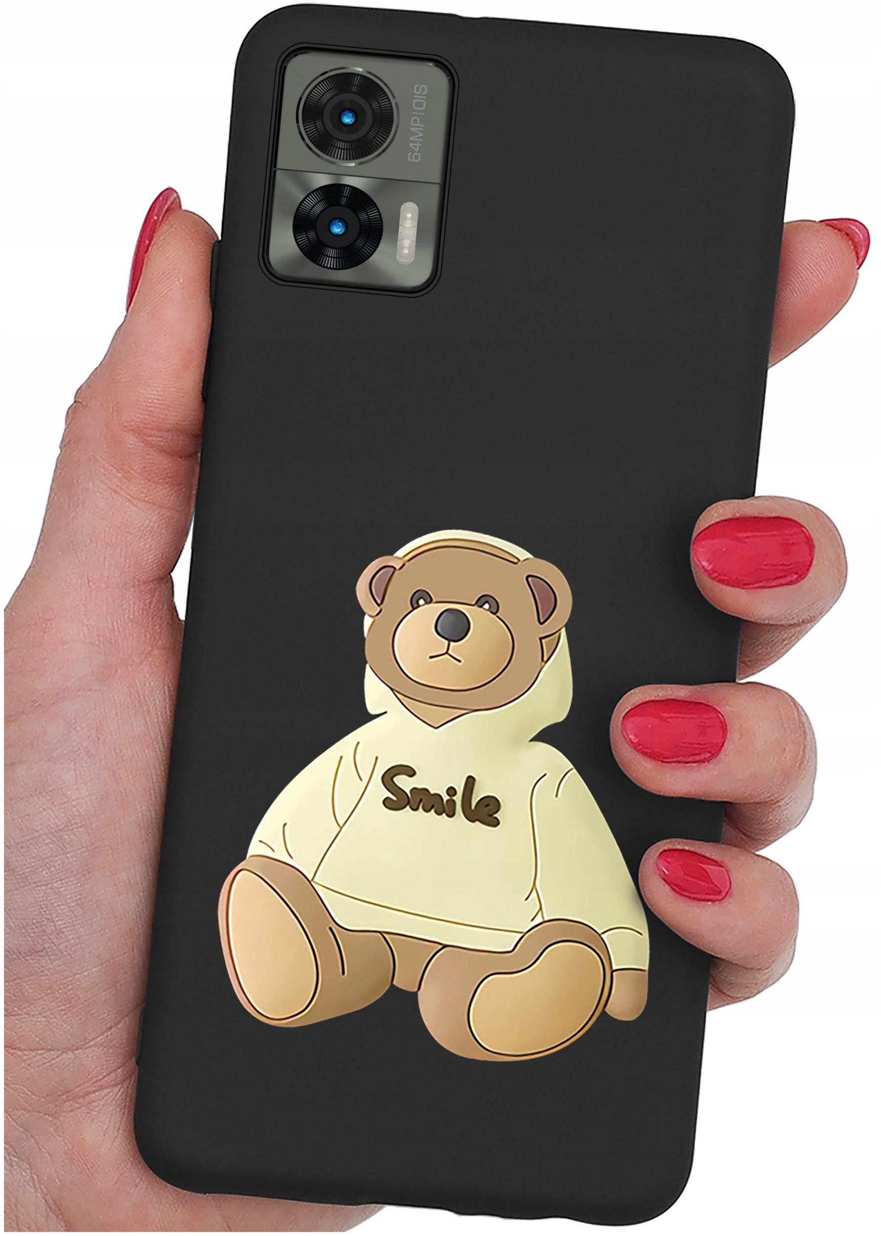 Etui do Motorola Moto Edge 30 Neo WZORY |SILIKONOWE MATT CASE + SZKŁO 9H