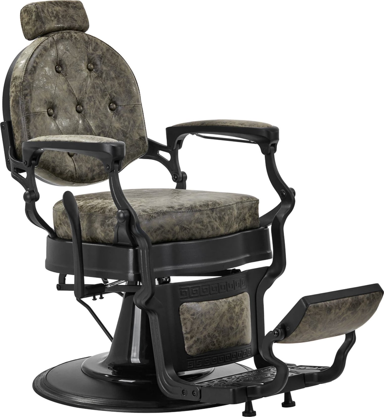 Activeshop Gabbiano fotel barberski President Old Leather Zielony