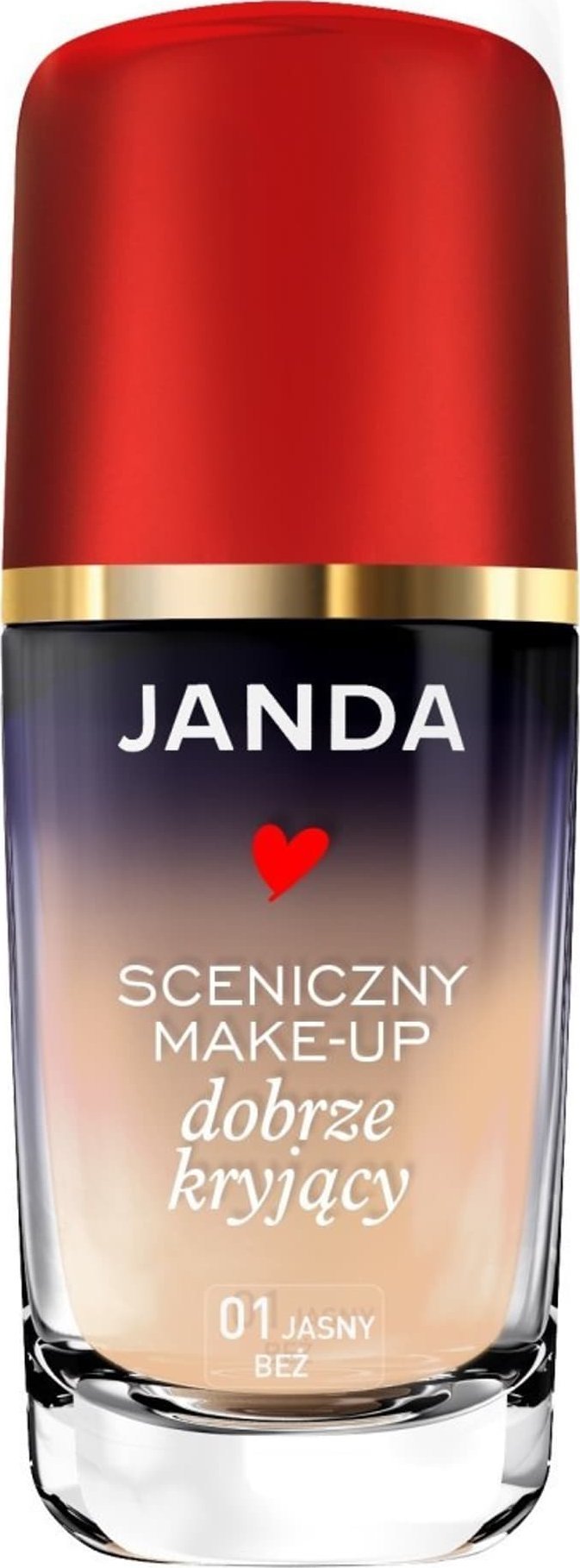 Janda Janda Make-Up Sceniczny dobrze kryjący nr 01 jasny beż 30ml