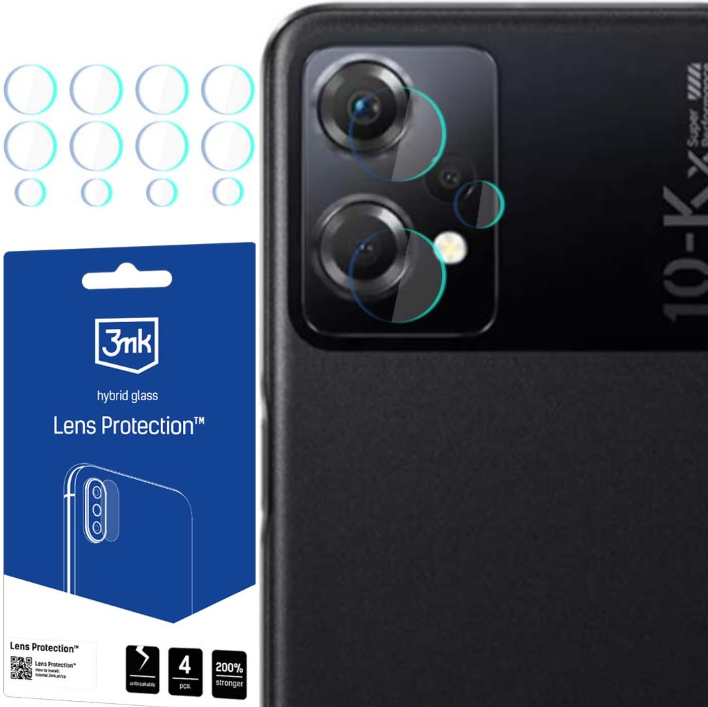 OPPO K10X 5G - 3MK LENS PROTECTION