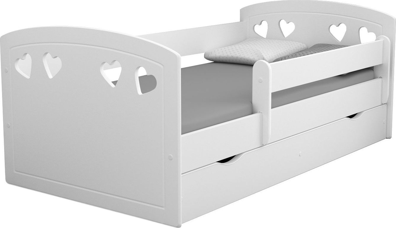Elior Łóżko dziecięce z szufladą Nolia 2X 80x180 - białe