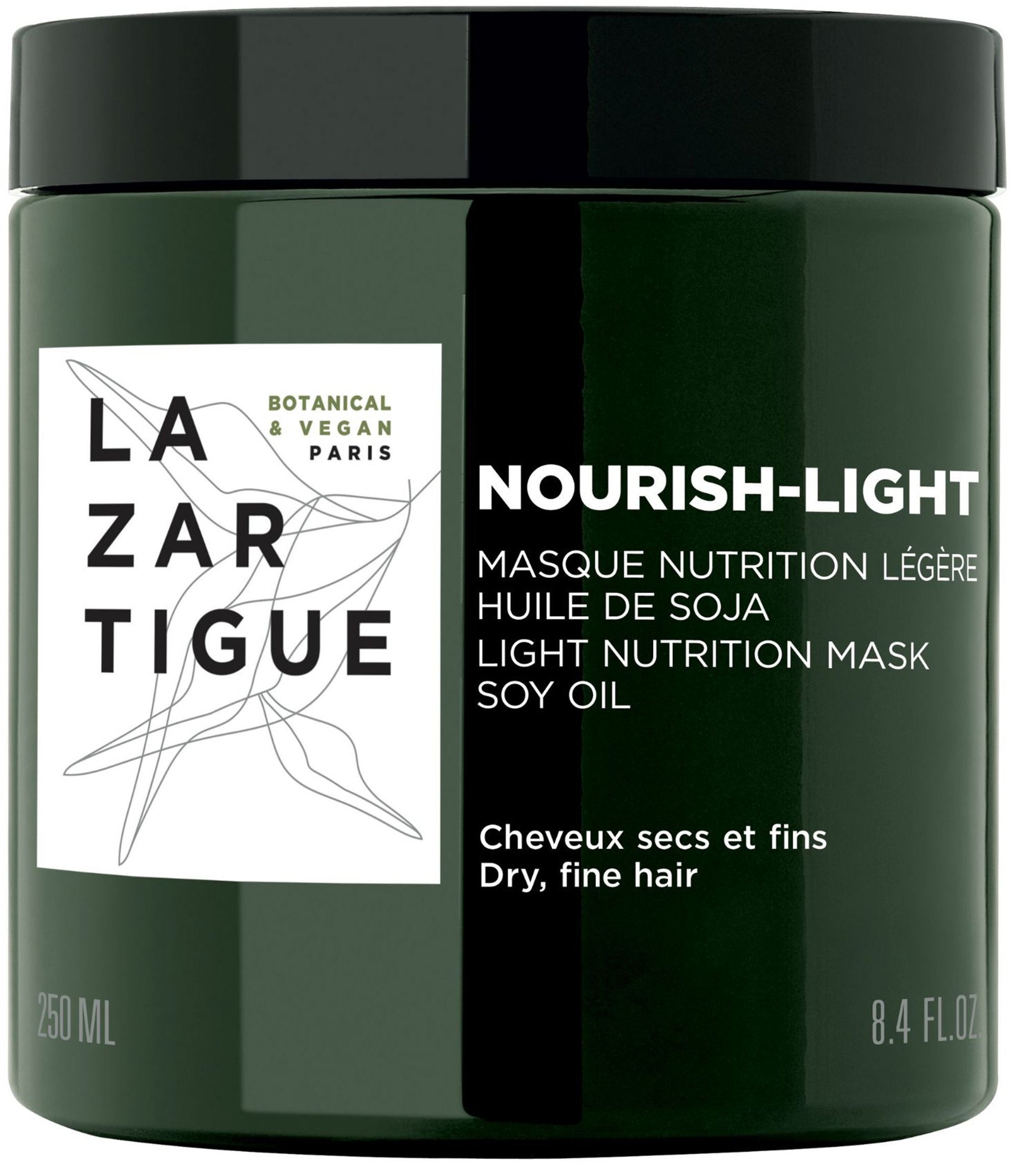 Lazartigue, Nourish-Light, Vegan, Hair Treatment Cream Mask, Moisturizing, After Shampoo, 250 ml For Women