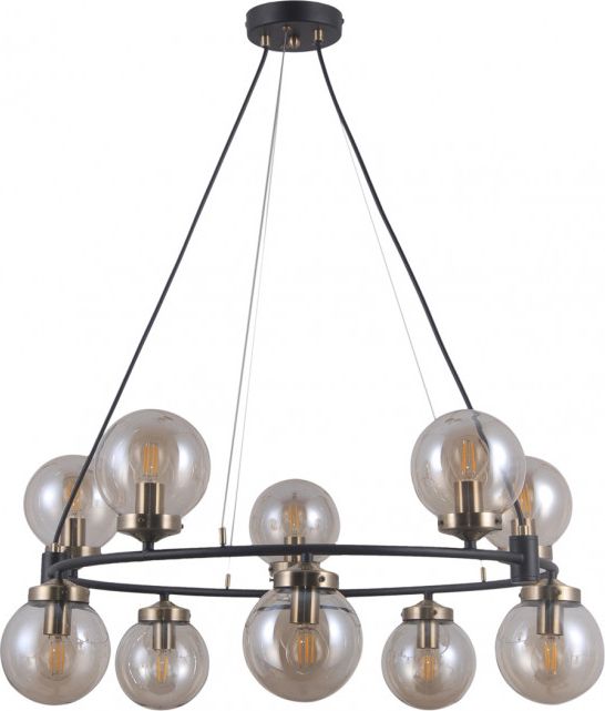 Lampa wisząca Italux Nowoczesna lampa wisząca LED Ready do salonu Italux Galvez kule PND-28622-10A