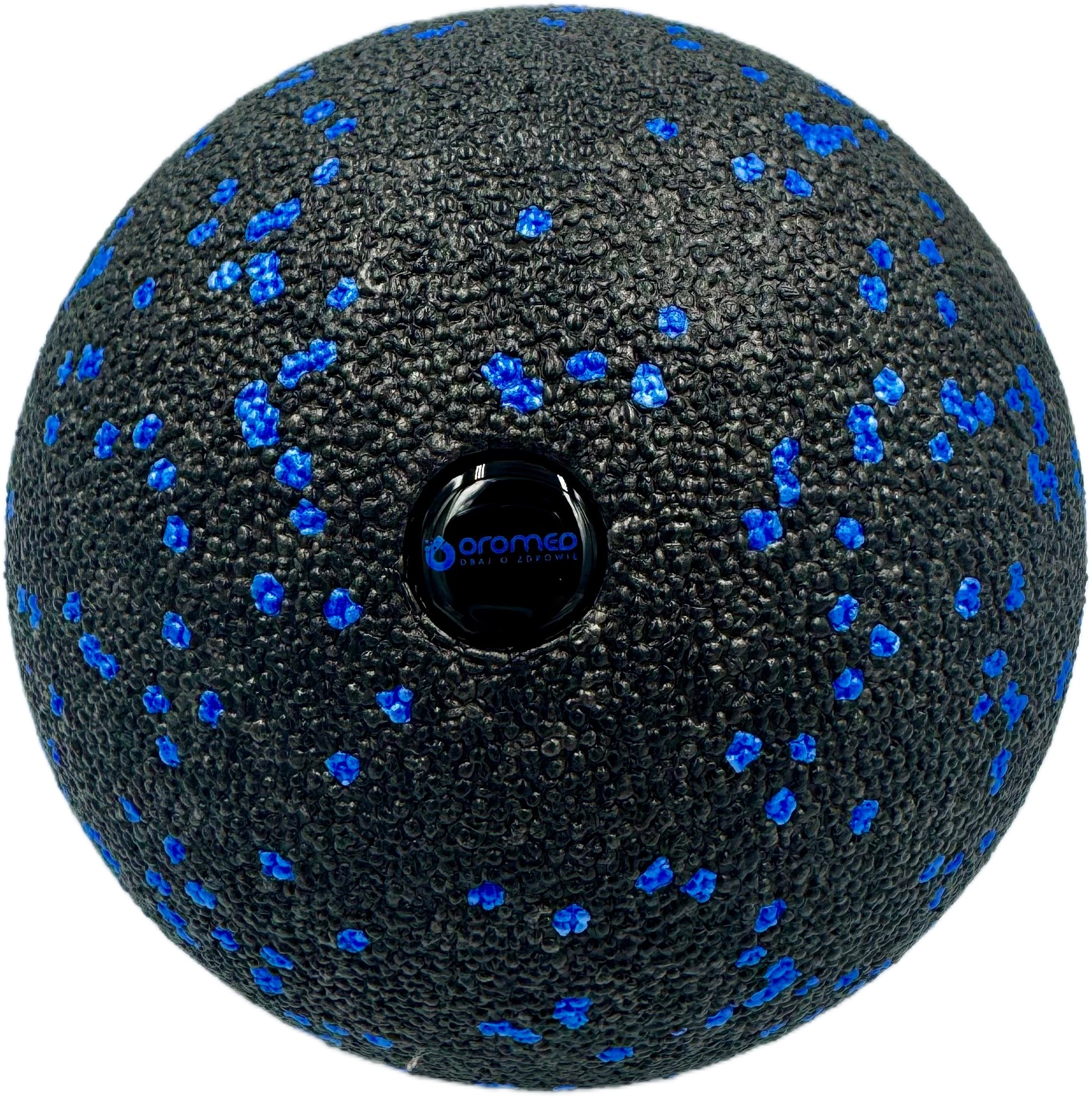 Piłka do masażu 12 cm czarno - niebieska one size